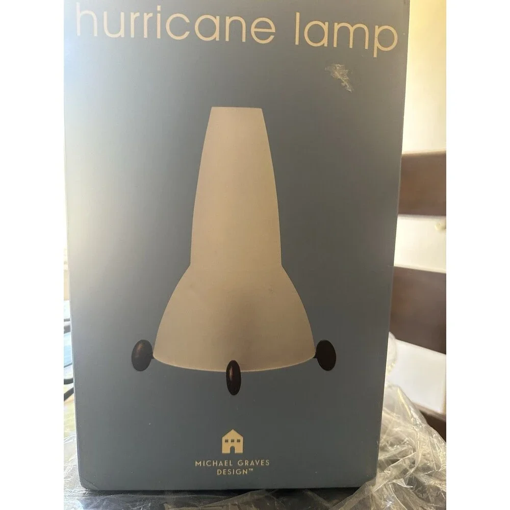 Michael Graves For Target Hurricane Lamp 1990’s, 1 Open Box, 1 Used, Has Scaling